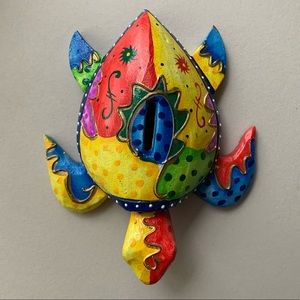 Handmade Wooden Turtle Bank